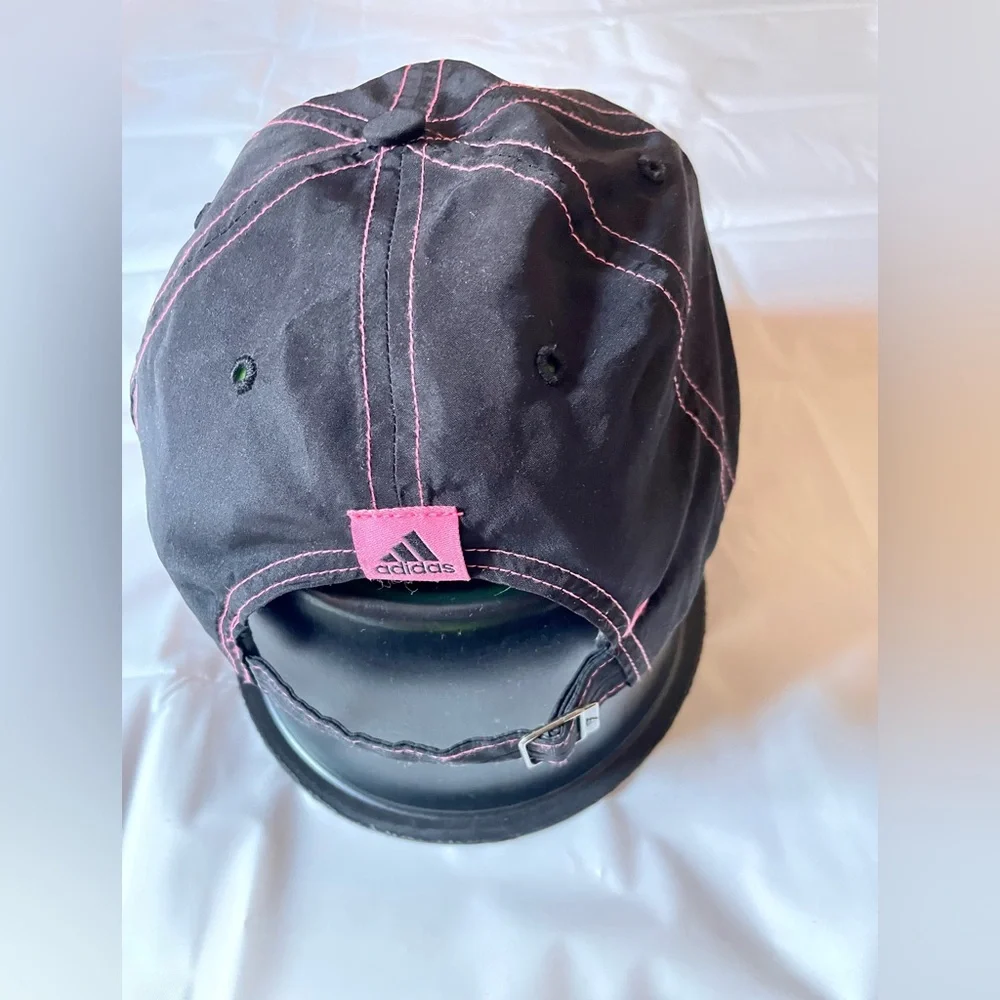 Adidas Black cap with pink embroidery, Small size